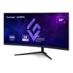 Monitor ViewSonic 34” VX3418C-2K Gaming Monitor VA UWQHD 180Hz 2xHDMI 2xDP głośniki - 3