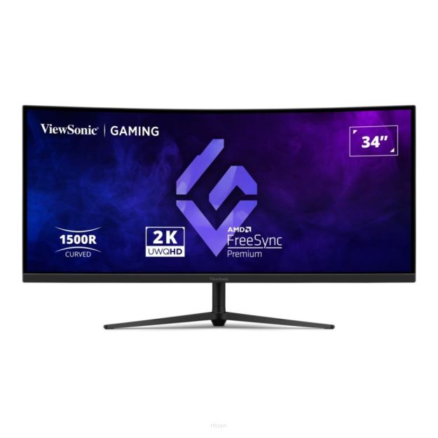 Monitor ViewSonic 34” VX3418C-2K Gaming Monitor VA UWQHD 180Hz 2xHDMI 2xDP głośniki