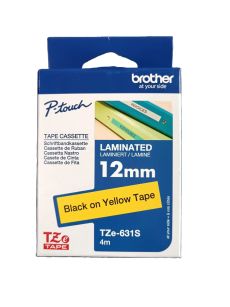 Brother TZE631S TZE-631S 12mm / 4m żółta