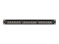 Patch panel Lanberg 24 port 1U kat.6A ekranowany czarny - 3