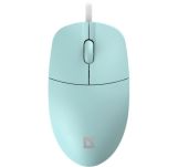 Mysz przewodowa Defender AZORA MB-241 OPTICAL 1200dpi 3P turkus kabel 1.8 m - 3