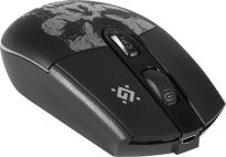 Mysz bezprzewodowa Defender BETA GM-707L optyczna 1600dpi czarna LED AKUMULATOR 6 przycisków Gaming bezklikowa silent - 6