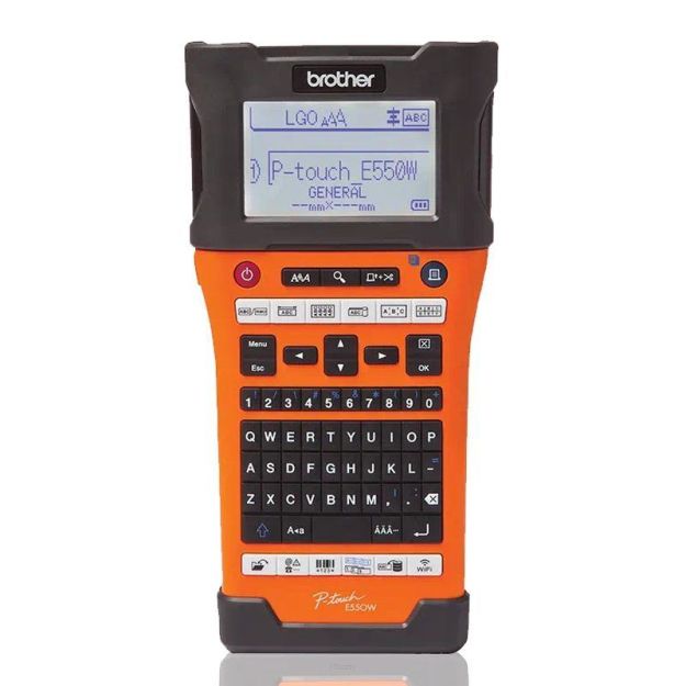 Drukarka etykiet Brother P-touch PT-E550WNIVP pomarańczowa