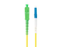 Patchcord światłowodowy Lanberg SM LC/UPC-SC/APC SIMPLEX 3.0MM LSZH G657A1 1m żółty - 2