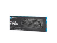 Klawiatura przewodowa Natec Trout slim czarna USB - 2