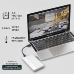Obudowa/kieszeń Qoltec na dysk SSD HDD 2.5