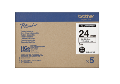 Brother taśma HGE651V5 HGe-651V5 24mm (5szt.)