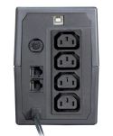 Zasilacz awaryjny UPS ORVALDI i850 LCD USB (4XIEC) line-interactive - 2