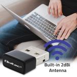 Adapter Qoltec Wi-Fi USB ultraszybki, bezprzewodowy mini | standard AC | 650Mbps - 3