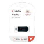 Pendrive Verbatim Plectra 128GB USB-C 3.0 Black - 2