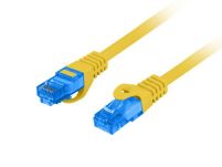Patchcord Lanberg S/FTP kat.6A 10m LSZH CCA fluke passed żółty - 2