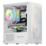 Obudowa LOGIC ARAMIS ARGB mATX/mITX Mini USB 3.0 Biała - 2