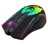Mysz bezprzewodowa Defender KRONOS GM-695 optyczna 1600dpi czarna RGB AKUMULATOR 6 przycisków Gaming - 3