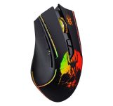 Mysz bezprzewodowa Defender KRONOS GM-695 optyczna 1600dpi czarna RGB AKUMULATOR 6 przycisków Gaming - 2
