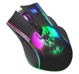 Mysz bezprzewodowa Defender KRONOS GM-695 optyczna 1600dpi czarna RGB AKUMULATOR 6 przycisków Gaming - 4
