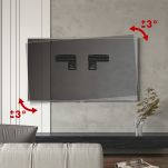 Uchwyt do TV Maclean MC-806 N, kompatybilny z telewizorami Samsung QLED, 43
