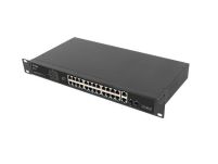 Switch niezarządzalny Lanberg 24x 100Mb PoE+/2x Combo Rack 19