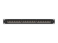 Patch panel Lanberg 24 port 1U kat.7 ekranowany czarny - 3