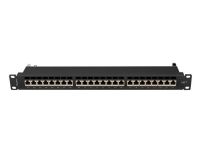 Patch panel Lanberg 24 port 1U kat.7 ekranowany czarny - 4