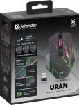 Mysz bezprzewodowa Defender URAN GM-503 optyczna 3200dpi czarna RGB AKUMULATOR 8 przycisków Gaming - 4