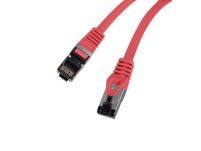 Patchcord Lanberg S/FTP kat.8.1 5m LSZH CU fluke passed czerwony - 3