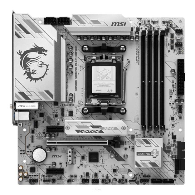 Płyta MSI B850M GAMING PLUS WIFI6E /AMD B850/DDR5/SATA3/M.2/USB3.1/WiFi/BT/PCIe4.0/AM5/mATX