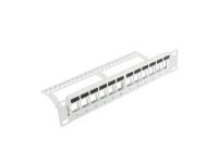 Patch panel pusty Lanberg 12 port 1U 10