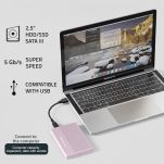 Obudowa/kieszeń Qoltec na dysk SSD HDD 2.5