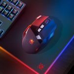 Mysz bezprzewodowa Defender KNIGHT GM-885 optyczna 3200dpi czarna RGB AKUMULATOR 7 przycisków Gaming bezklikowa silent - 5