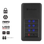 Dysk SSD zewnętrzny Verbatim Store 'n' Go Portable 256GB USB 3.0 Type-C z klawiaturą czarny - 3
