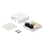 Gniazdo natynkowe kompletne 2xRJ45 8p8c UTP Cat6 LSA Netrack - 10