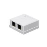 Gniazdo natynkowe kompletne 2xRJ45 8p8c UTP Cat6 LSA Netrack - 8