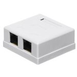 Gniazdo natynkowe kompletne 2xRJ45 8p8c UTP Cat6 LSA Netrack - 5