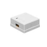 Gniazdo natynkowe kompletne 2xRJ45 8p8c UTP Cat6 LSA Netrack - 9