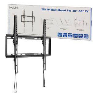 Uchwyt ścienny LogiLink do telewizora LCD/LED nachylenie -8°/0°, VESA 400x400, 32-55"