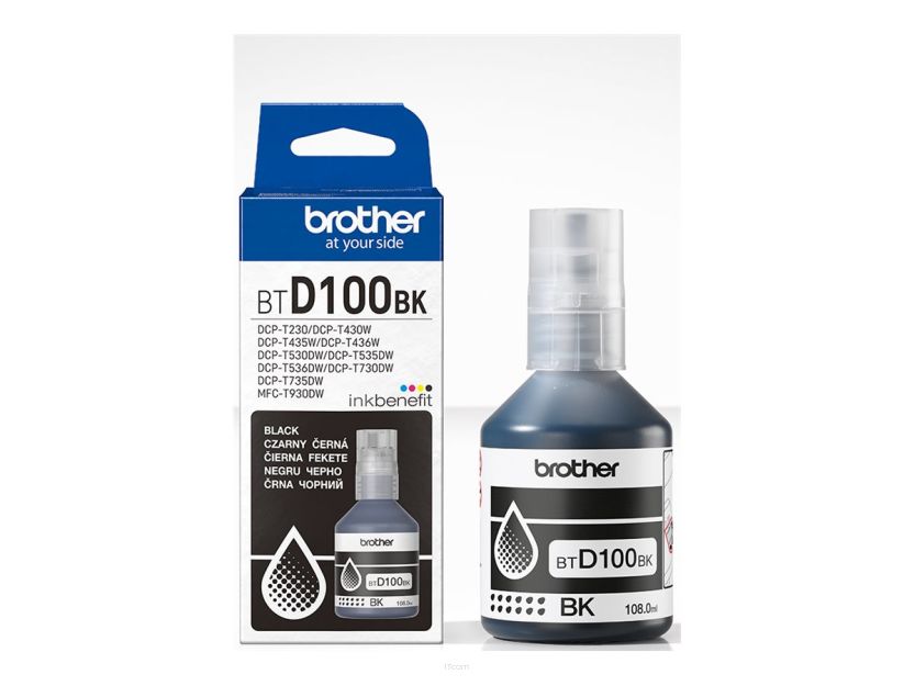Brother tusz BTD100BK black 7500str 108ml