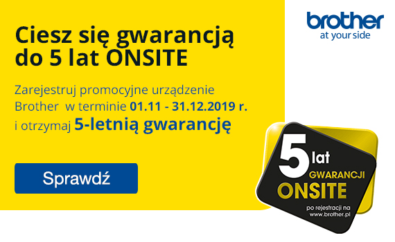 Kup urządzenie Brother i ciesz się gwarancją do 5 lat po rejestracji. Kup urządzenie Brother i ciesz się gwarancją do 5 lat po rejestracji.
